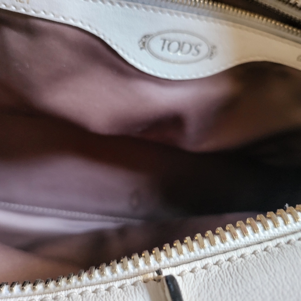 Tod's White and Black Satchel - Picture 6 of 9